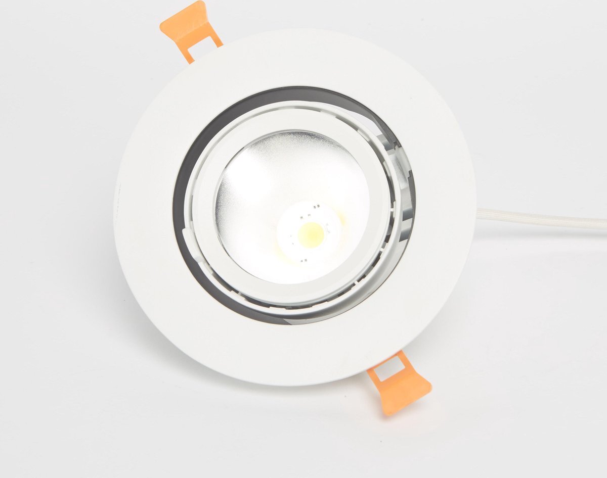 Xtra Warm Led Xtra Warm Led-Inbouw banaanspot-kantelbaar-190mm-40W-4000K-15º-wit