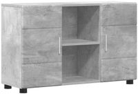 vidaXL Dressoir FLORIN 88,5 x 30,5 x 55,5 cm Beton Grijs Bewerkt hout