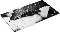 Chefcare Inductie Beschermer Paraplu met Regen Druppels - Zwart Wit - 95x55 cm