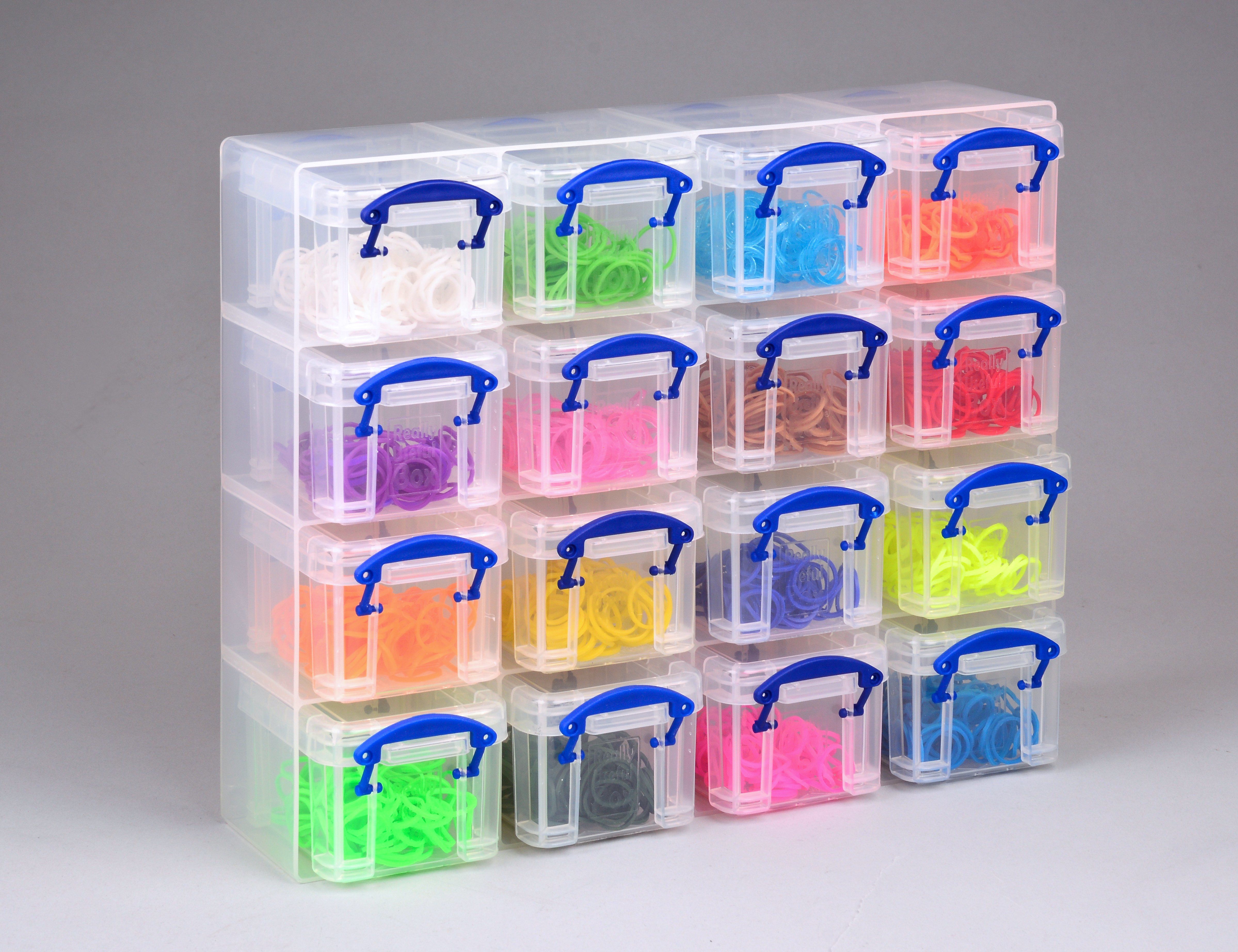 Really Useful Boxes Organizer met 16x0.14L boxen - Transparant