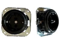 Elektrische Porselein Serie 2902001-N GEBRUIK BASE PORCELAANS ZWART