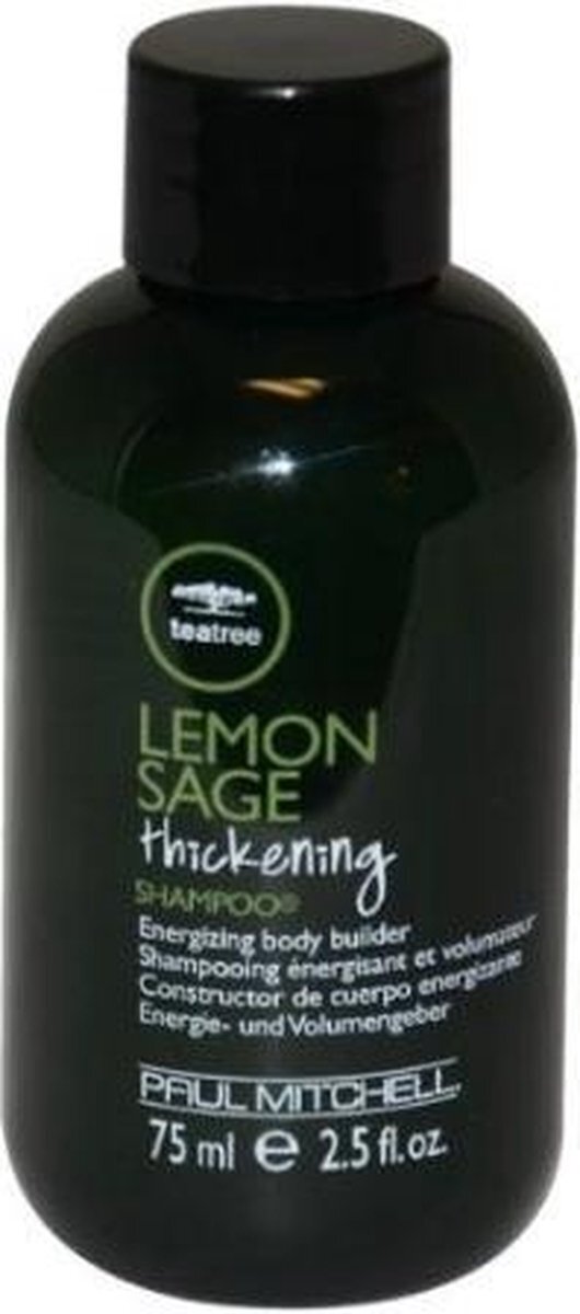 Paul Mitchell Tea Tree Lemon Sage Thickening Shampoo - volumeshampoo voor fijn haar, krachtige haarwas in salonkwaliteit, 75 ml