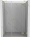 Mexen Lunar porte de douche battante droite 145 cm, transparent, or brossé