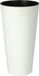 Prosperplast Pot de fleurs extérieur haut rond Tubus Slim Shine 40cm BLANC