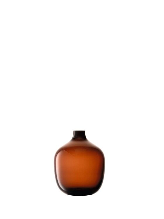 L.S.A. Vessel Vaas 18 cm - Brown / Glass