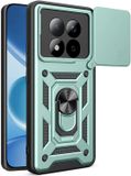 Techsuit Hoesje geschikt voor Xiaomi Redmi Note 15 Pro 5G - Camshield Back Cover - Groen