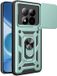 Techsuit Hoesje geschikt voor Xiaomi Redmi Note 15 Pro 5G - Camshield Back Cover - Groen