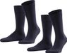 FALKE Happy 2-Pack katoen multipack sokken heren blauw - maat 47-50