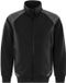 Fristads Sweatshirt Sweatshirtjas 7248 g/m² 301570 Zwart/Grijs M
