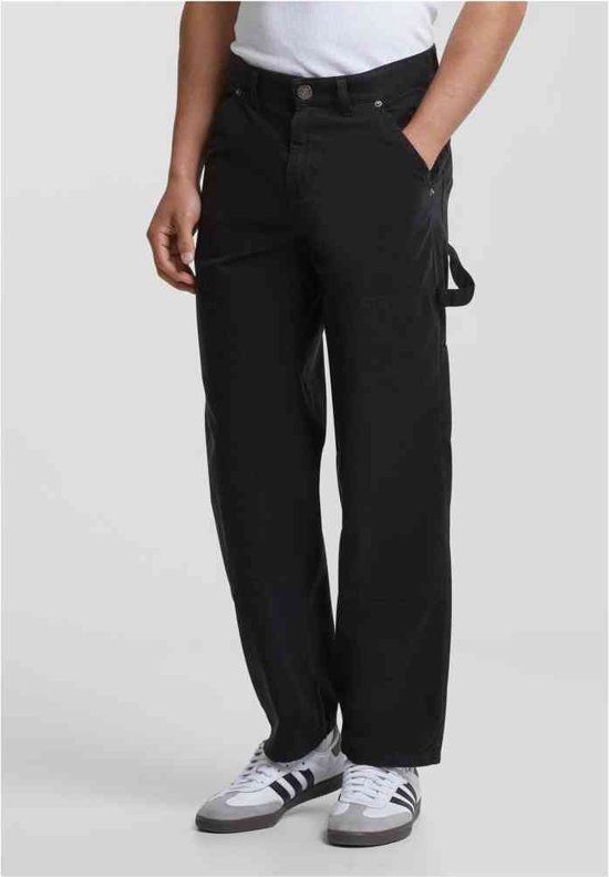 Urban Classics Twill Double Knee Broek - Zwart - W30