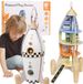 CLASSIC WORLD Houten rakethuis voor kinderen + beeldjes Akc.