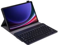 Just in Case Tablet Hoes met Toetsenbord geschikt voor Samsung Galaxy Tab S9 / S9 FE / S10 FE / S10 Lite - QWERTZ Bluetooth Keyboard Case - Zwart