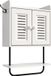 Merkloos Relaxdays hangkast - wit - 40x61x17,5 cm - met deur