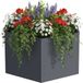 Relaxdays Moestuinbak - 52 x 100 x 87 cm - staal - grijs