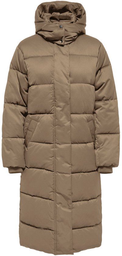 JDY Jacqueline de Yong Jdymaja Long Padded Jacket Otw Yfm 15341701 - Shitake - XS