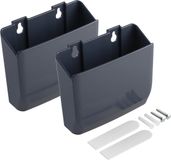 My Wall Accessoire houders - Set van 2 - Zelfklevend of schroefbaar - 12,5 cm breed - Tot 2kg - Donkerblauw