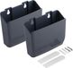 My Wall Accessoire houders - Set van 2 - Zelfklevend of schroefbaar - 12,5 cm breed - Tot 2kg - Donkerblauw