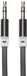 APM 418019 - Kabel jack plug 3,5 mm stereo plat - stekker/stekker - 2 m lang - compatibel met versterkerapparaten en PC - zwart
