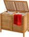 Merkloos Relaxdays Wasmand 2 vakken - 150 liter - hout