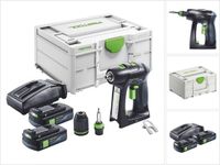 Festool C 18-Basic perceuse-visseuse sans balai 18 V 45 Nm + 2x batterie 3.0 Ah + chargeur + systainer