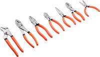 VEVOR 7-Delige Tangenset. Handgereedschap met Gepolijste Koolstofstalen Bekken. voor Doe-Het-Zelvers en Huishoudelijk Gebruik: Pen-en-Groeftang, Combinatietang, Diagonale Tang, Schuiftang, Punttang, Antislip Handgrepen