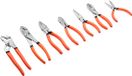 VEVOR 7-Delige Tangenset. Handgereedschap met Gepolijste Koolstofstalen Bekken. voor Doe-Het-Zelvers en Huishoudelijk Gebruik: Pen-en-Groeftang, Combinatietang, Diagonale Tang, Schuiftang, Punttang, Antislip Handgrepen