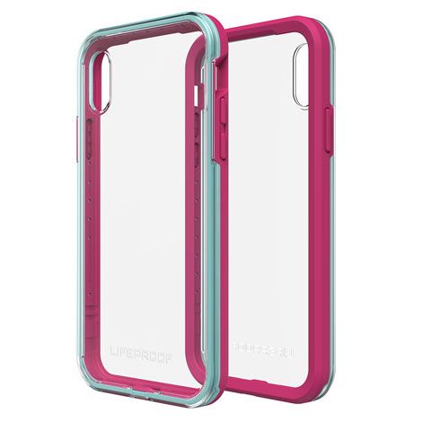 OtterBox Slλm - iPhone X - Cyaan, Transparant, Magenta