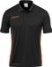 Uhlsport Polo Shirt Enfant Noir-Orange Fluo Taille 140