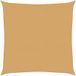 Sable Voile D'Ombrage, Voile De Parasol, Toile D'Ombrage 160 g/m² Carré 4x4 m PEHD CFW63425