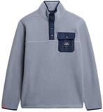 Superdry Fuji Sweatshirt Met Halve Rits Blauw S Man