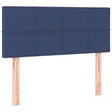 VidaXL Hoofdbord 100x5x78/88 cm stof blauw