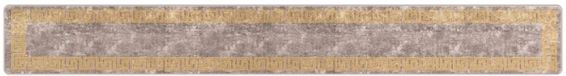vidaXL - Runner Rug - MARSA - Grijs & Goud - 50 x 400 cm