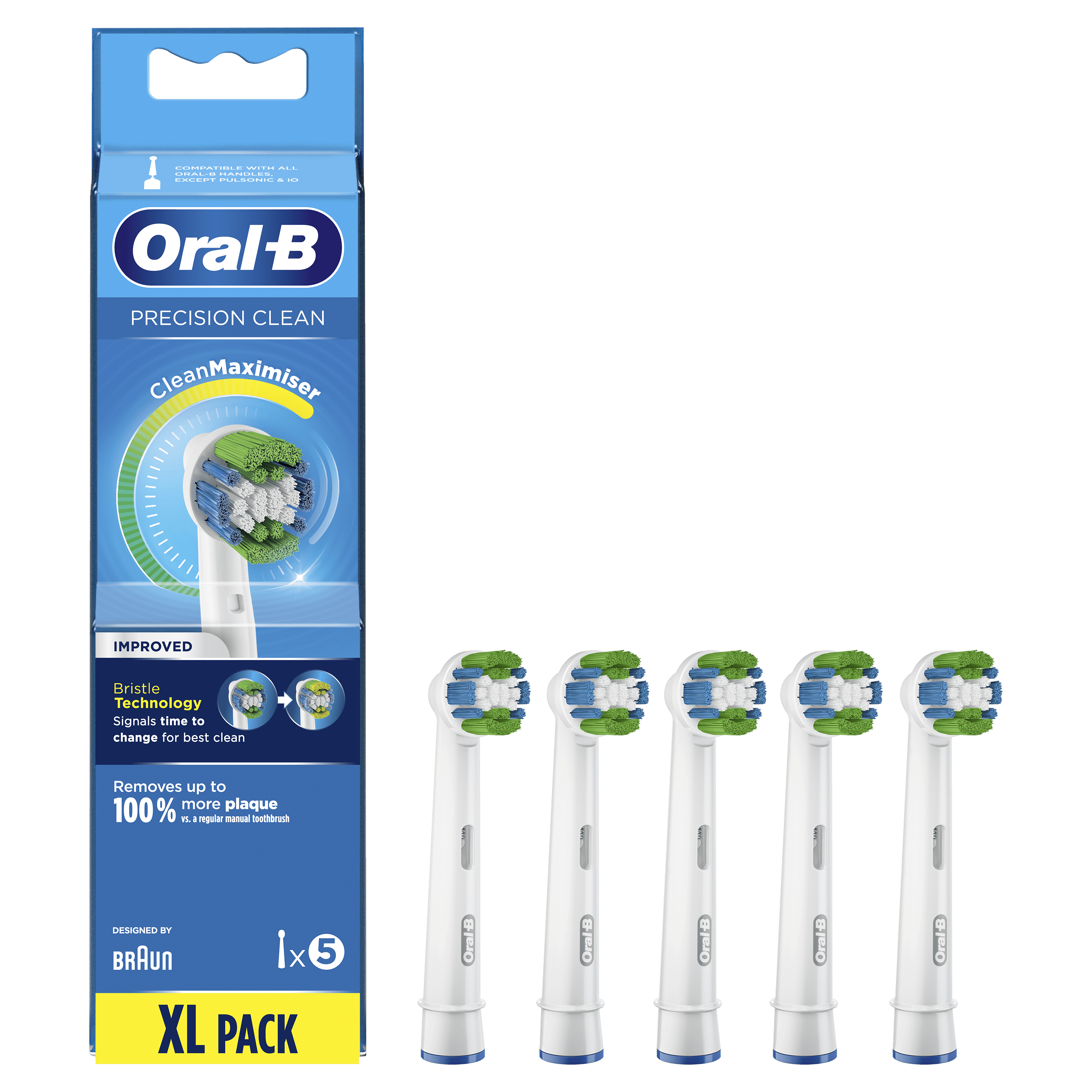 Oral-B Precision Clean Opzetborstel Met CleanMaximiser-technologie, Verpakking Van 5 Stuks