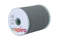 INNSPIRO Katoenen koord, gewaxt, fijn, groen, grijs, 0,5 mm, 100 m