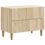 vidaXL Nachtkastje Sonoma Eiken 62 x 34,5 x 48 cm Bewerkt hout