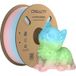 Filament d'impression 3D, forme solide, matériau PLA, couleurs dégradées vibrantes