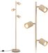 B.K.Licht Briloner Ida Vloerlamp - Beige - GU10 - 141cm
