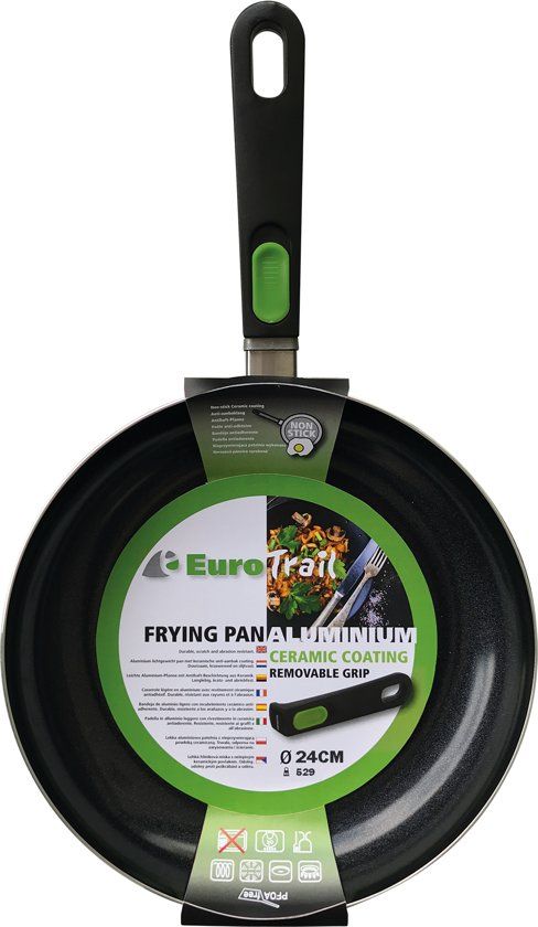 EuroTrail Koekenpan Ø 24cm - Zwart