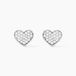 Esperanza Boucles D'oreilles Puces Argent Blanc Oxyde De Zirconium