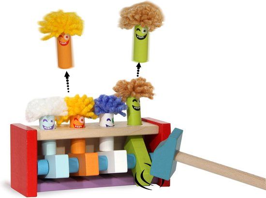 4KidsOnly Jamara Houten Bouwspeelgoed Springende Clowns