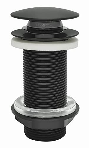 Edouard Rousseau Afvoergarnituur voor grote dikte zonder overloop, zwart