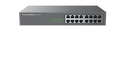 Grandstream Networks GWN7702P - 16-Port Unmanaged 10G Ethernet Switch - Black