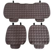 Auto Lupex Auto Accessori Autostoelhoes 3 stuks universele auto stoelbescherming 2 voor en 1 achter Protector Comfort Automotive binnenkussen (koffie)