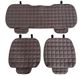 Auto Lupex Auto Accessori Autostoelhoes 3 stuks universele auto stoelbescherming 2 voor en 1 achter Protector Comfort Automotive binnenkussen (koffie)
