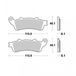 Ferodo Plaquettes de frein pour Moto Honda 650 Nt V Deauville 2002-2005
