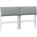 Tête de lit capitonnée gris clair 140 cm pin massif