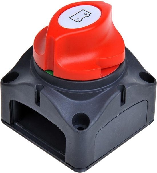 ProPlus Hoofdschakelaar 2-polig 12-48 Volt 275 Amp re Zwart/rood