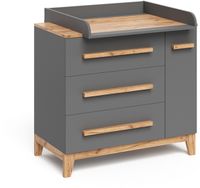 Vitalispa Malia Commode – 98 x 98 cm met laden Grijs/Kunstnijverheid