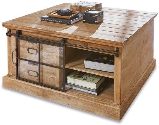 LOBERON Salontafel Finegand antiekbruin