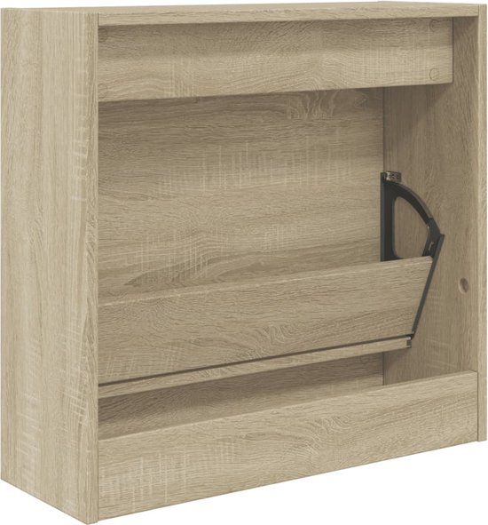 vidaXL Schoenenkast 60x21x57 cm Hout Sonoma eikenkleurig